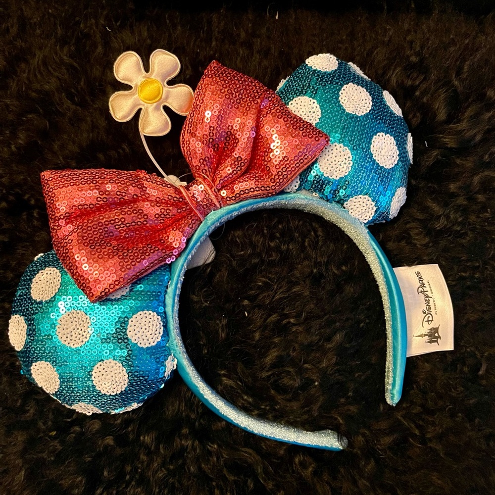 2017 DISNEY Blue & White Vintage Minnie Ears - NWT